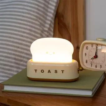 USB rechargeable dimmable night light - Kawaii Toaster