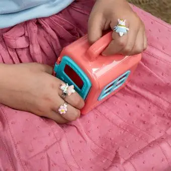 Cute rings (set of 3) - Bunny, cat and flower