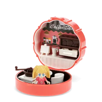 miniature coffee shop playset