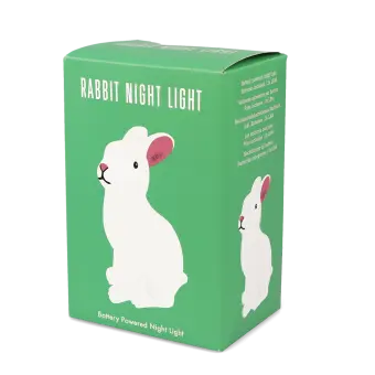 Rabbit night light green packaging box