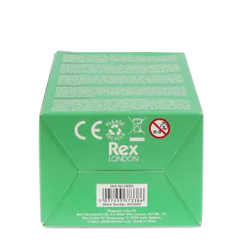 Base of rabbit night light packaging box showing barcode and safety warnings