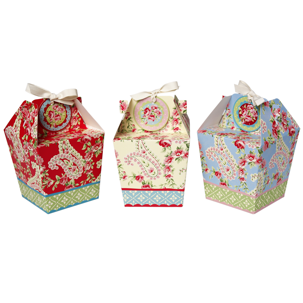 Set Of 3 Paisley Park Panettone Gift Boxes With Tags | Rex London ...