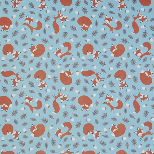 Rusty The Fox Wrapping Paper (5 Sheets) | Rex London (dotcomgiftshop)