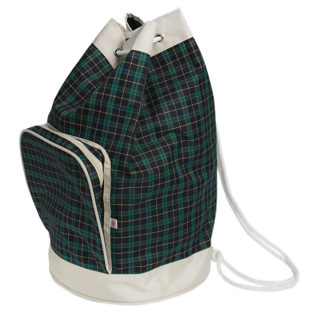 vintage drawstring duffle bag