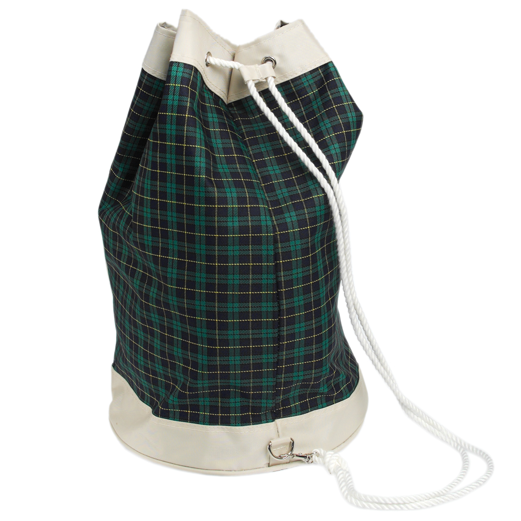 tartan duffle bag