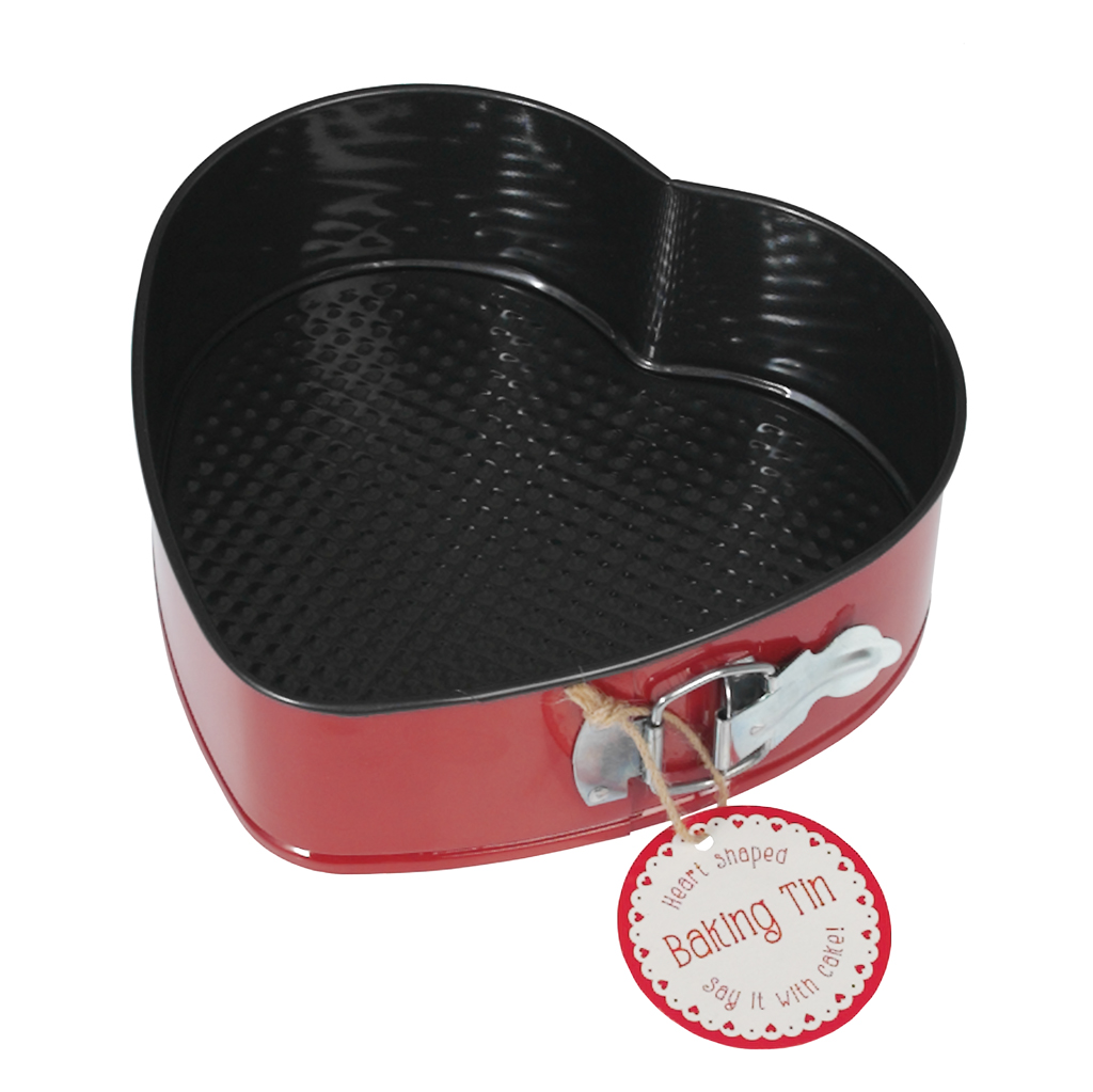 Red Heart Shaped Cake Tin Large | Rex London (dotcomgiftshop)