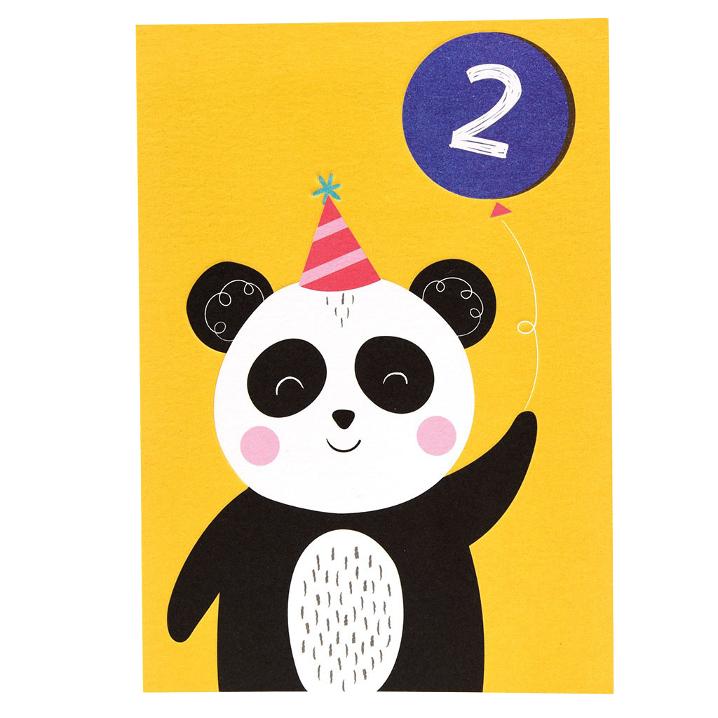 Carte Deuxieme Anniversaire Panda Rex London Anciennement Dotcomgiftshop