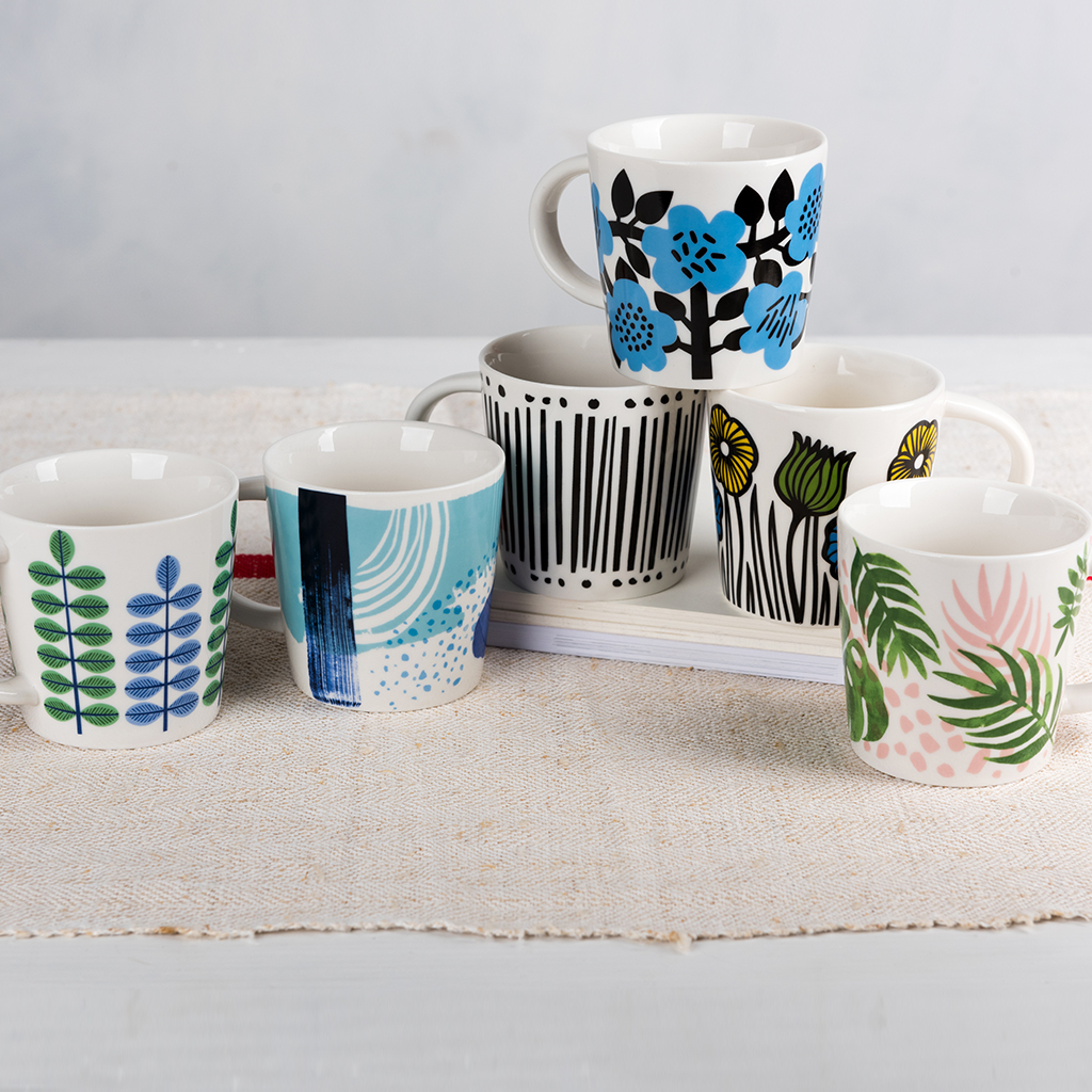 Tropical Palm Porcelain Mug | Rex London