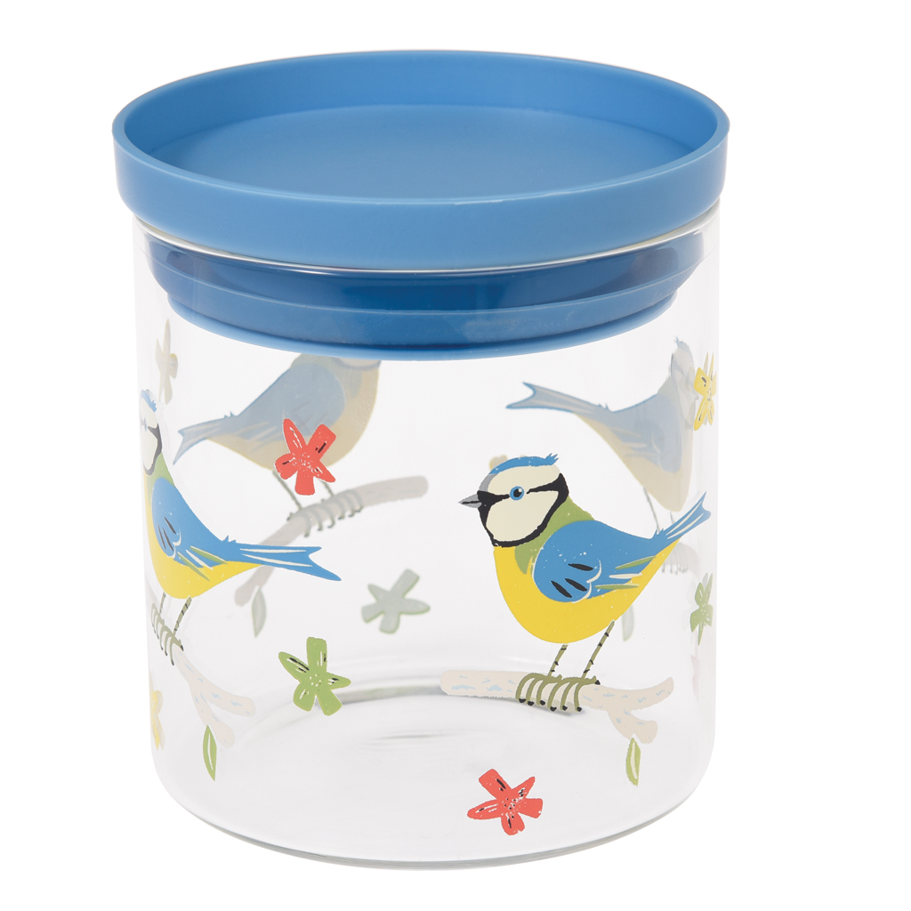 Blue Tit Glass Storage Jar | Rex London (dotcomgiftshop)