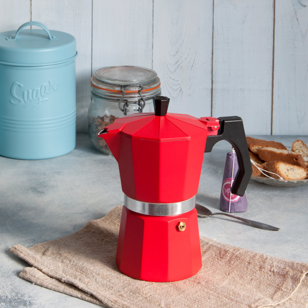 coffee pot red