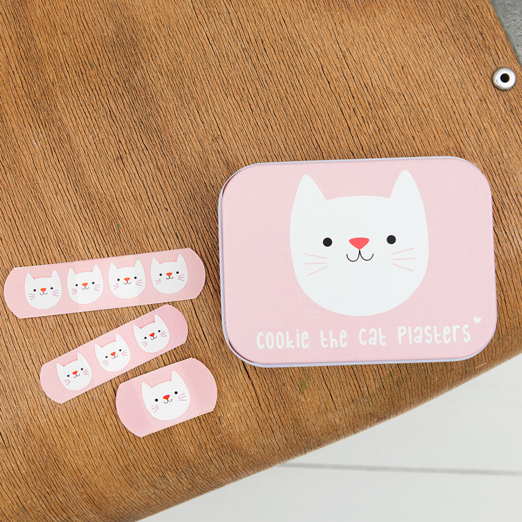 Cookie The Cat Plasters In A Tin (pack Of 30) | Rex London