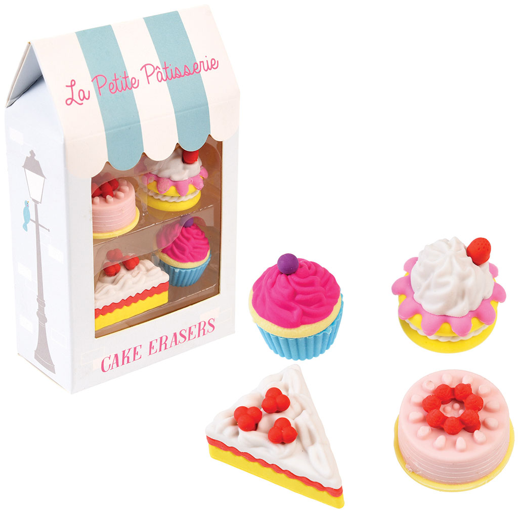 La Petite Patisserie Cake Erasers Set Of 4 Rex London