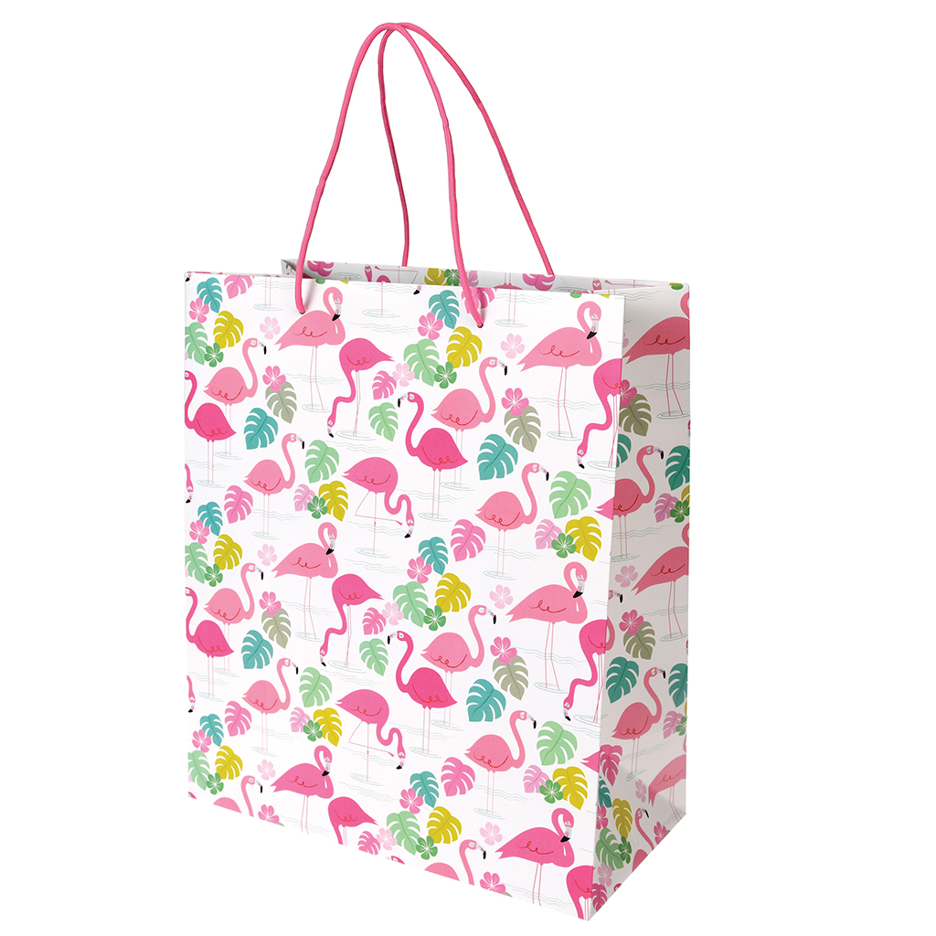 Large Flamingo Bay Gift Bag | Rex London