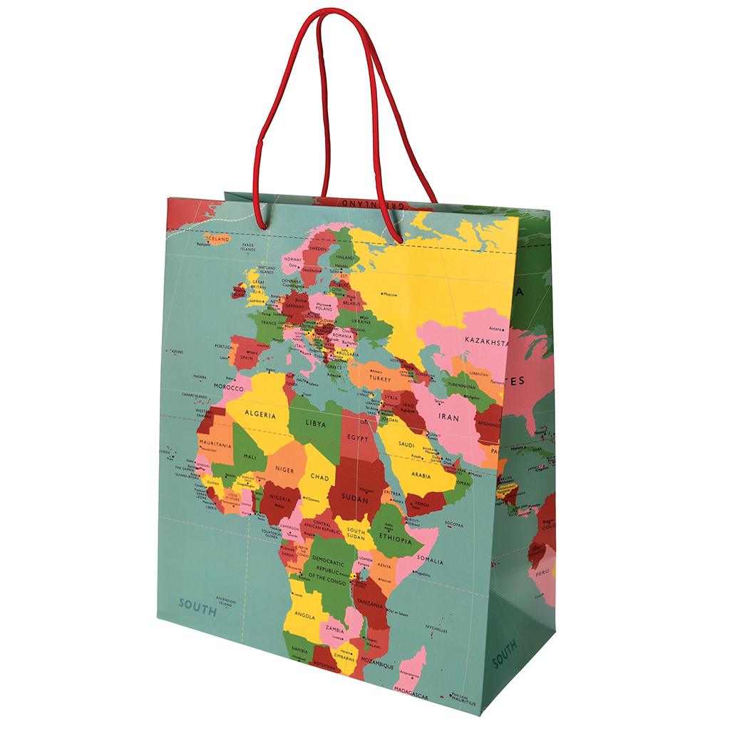 Large World Map Gift Bag 28163 