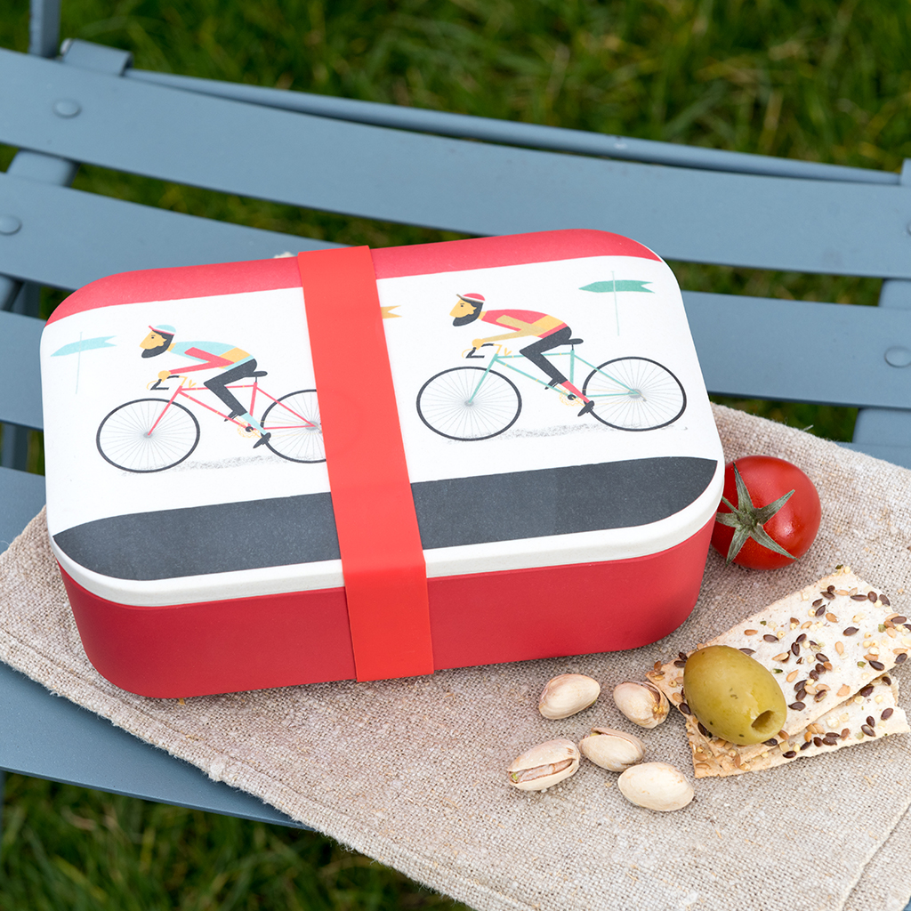 Le Bicycle Bamboo Lunch Box | Rex London