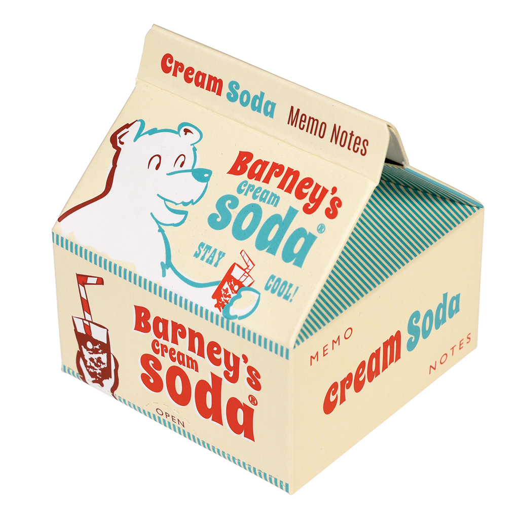 Memo Pads In Cream Soda Carton | Rex London