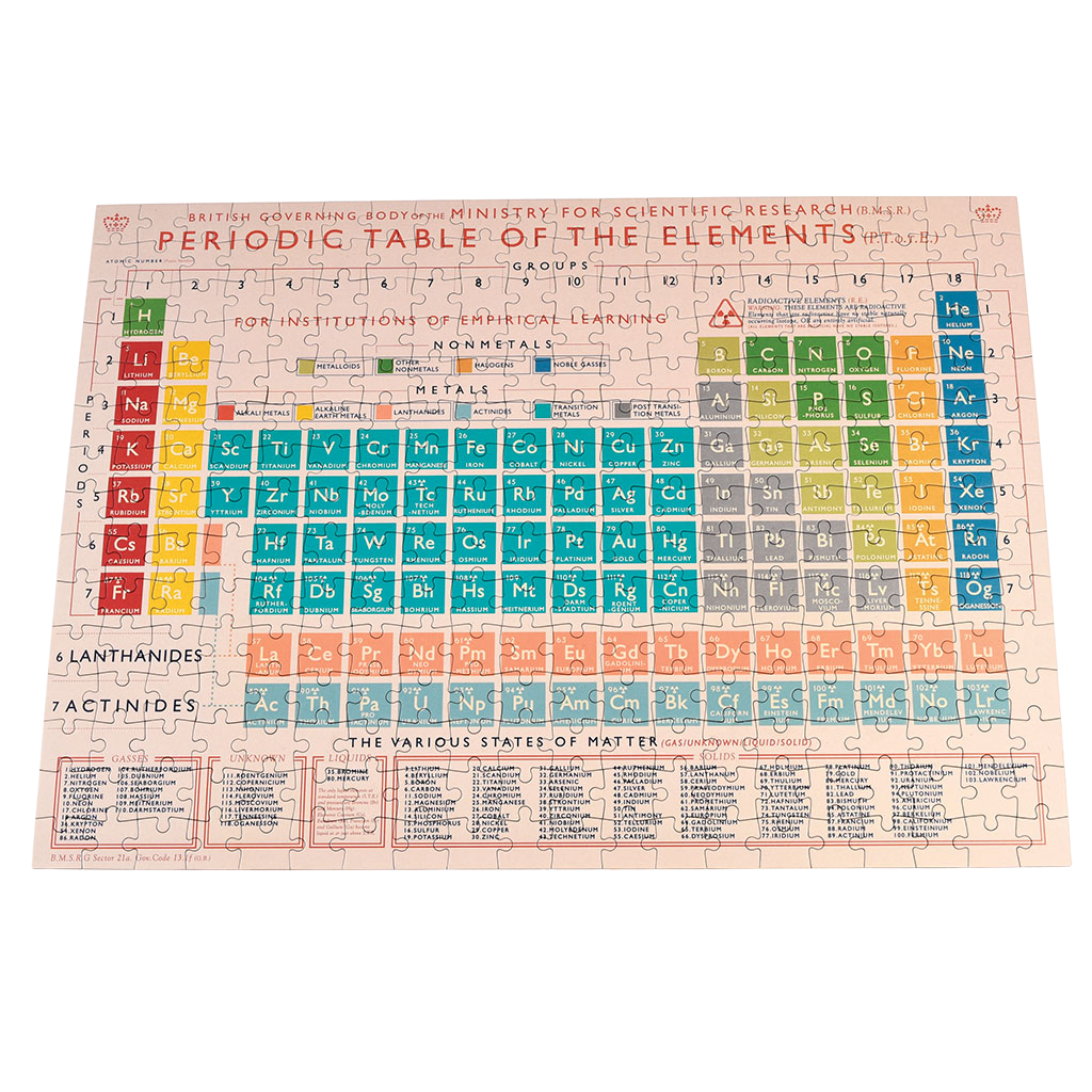 Periodic Table 300 Piece Puzzle In A Tube | Rex London