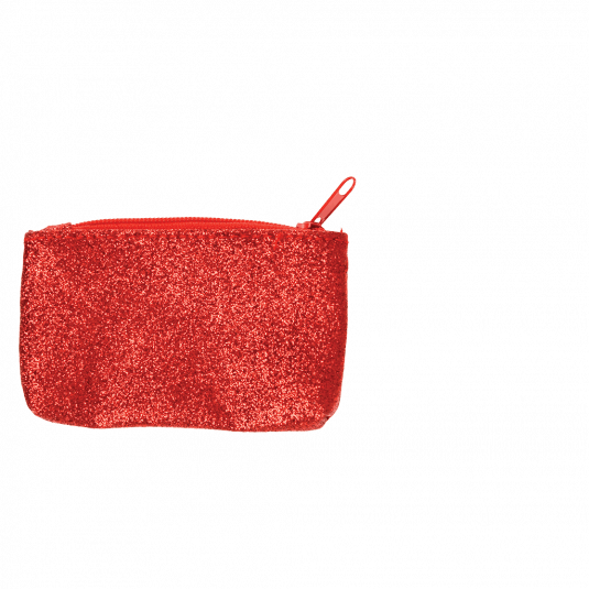 red sparkly handbag