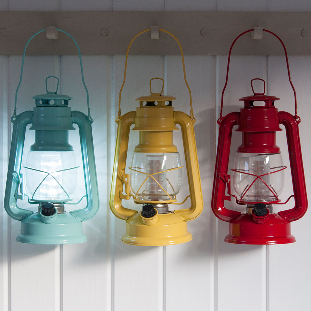 Red L.e.d Battery Powered Hurricane Lamp | Rex London (dotcomgiftshop)