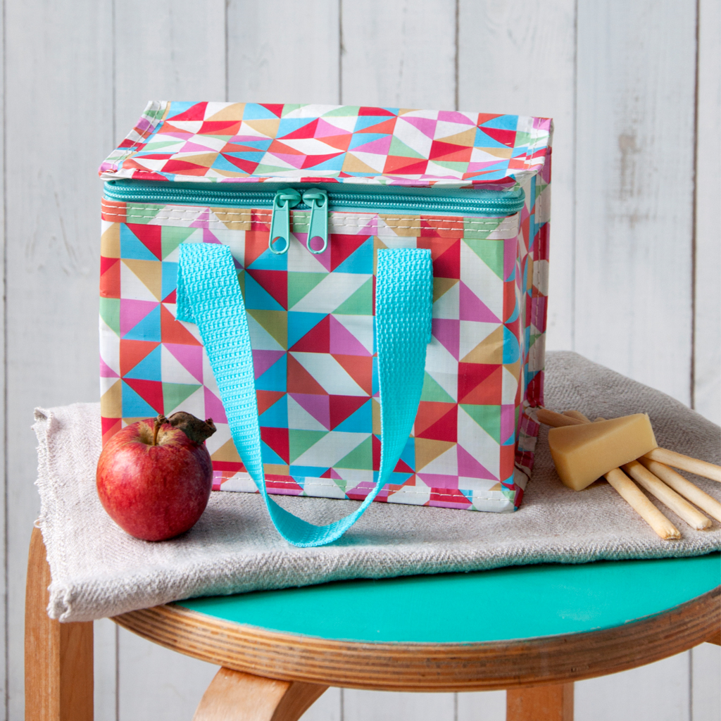 Multicolour Geometric Design Lunch Bag | Rex London (dotcomgiftshop)