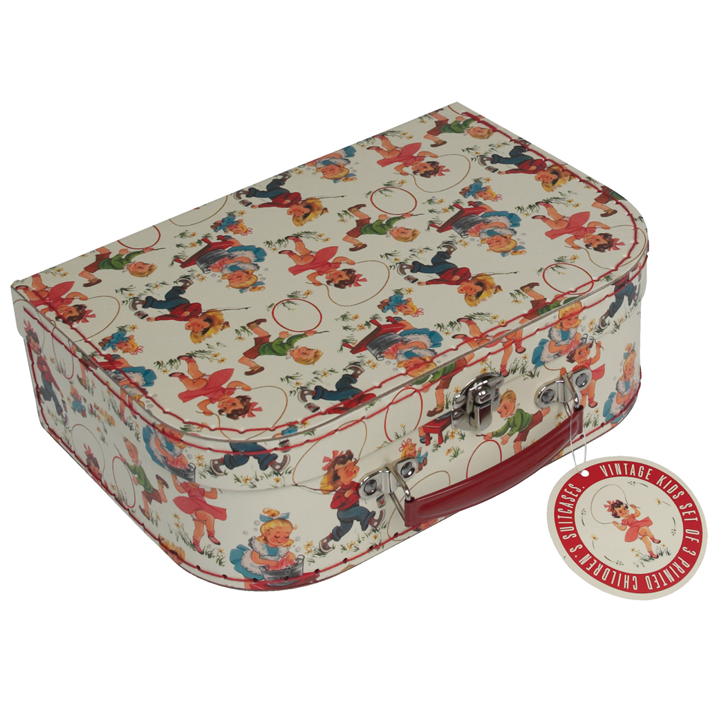 Set Of 3 Vintage Kids Travel Cases | Rex London (dotcomgiftshop)