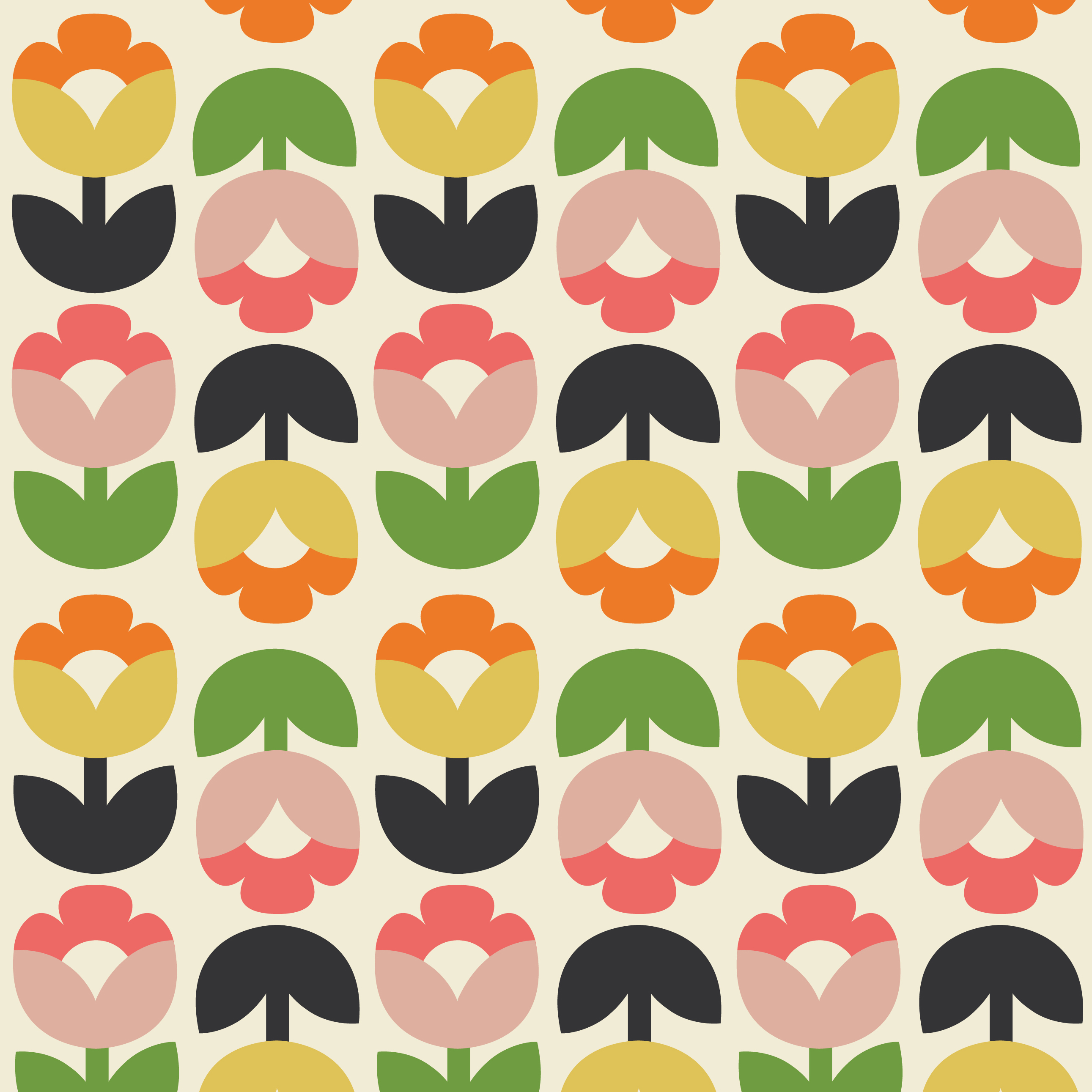 Tulip Bloom Wrapping Paper (5 Sheets) | Rex London (dotcomgiftshop)