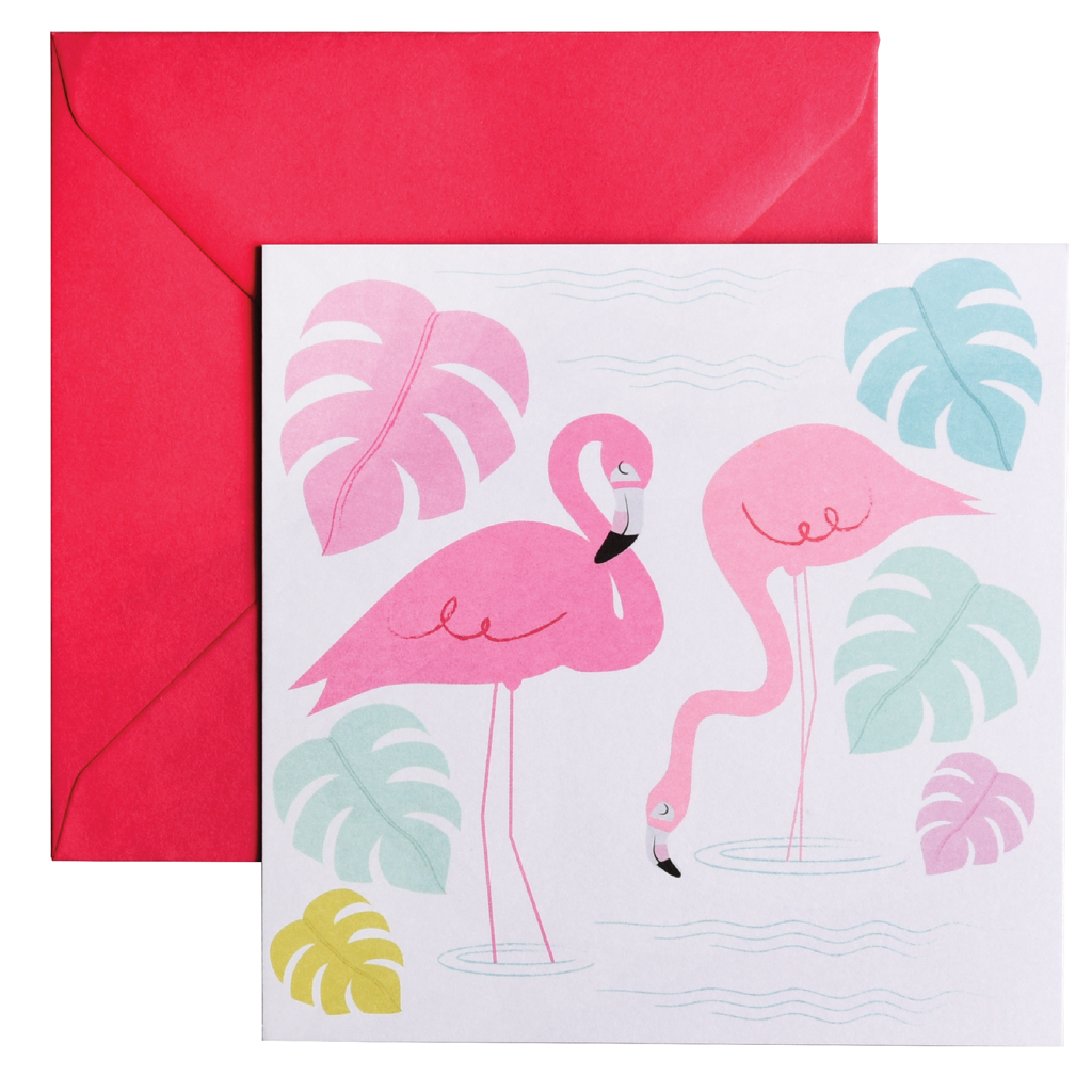 Flamingo Bay Greetings Card | Rex London
