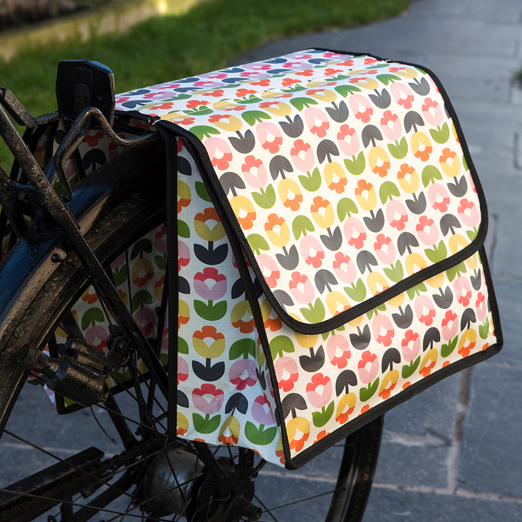 orla kiely bicycle panniers