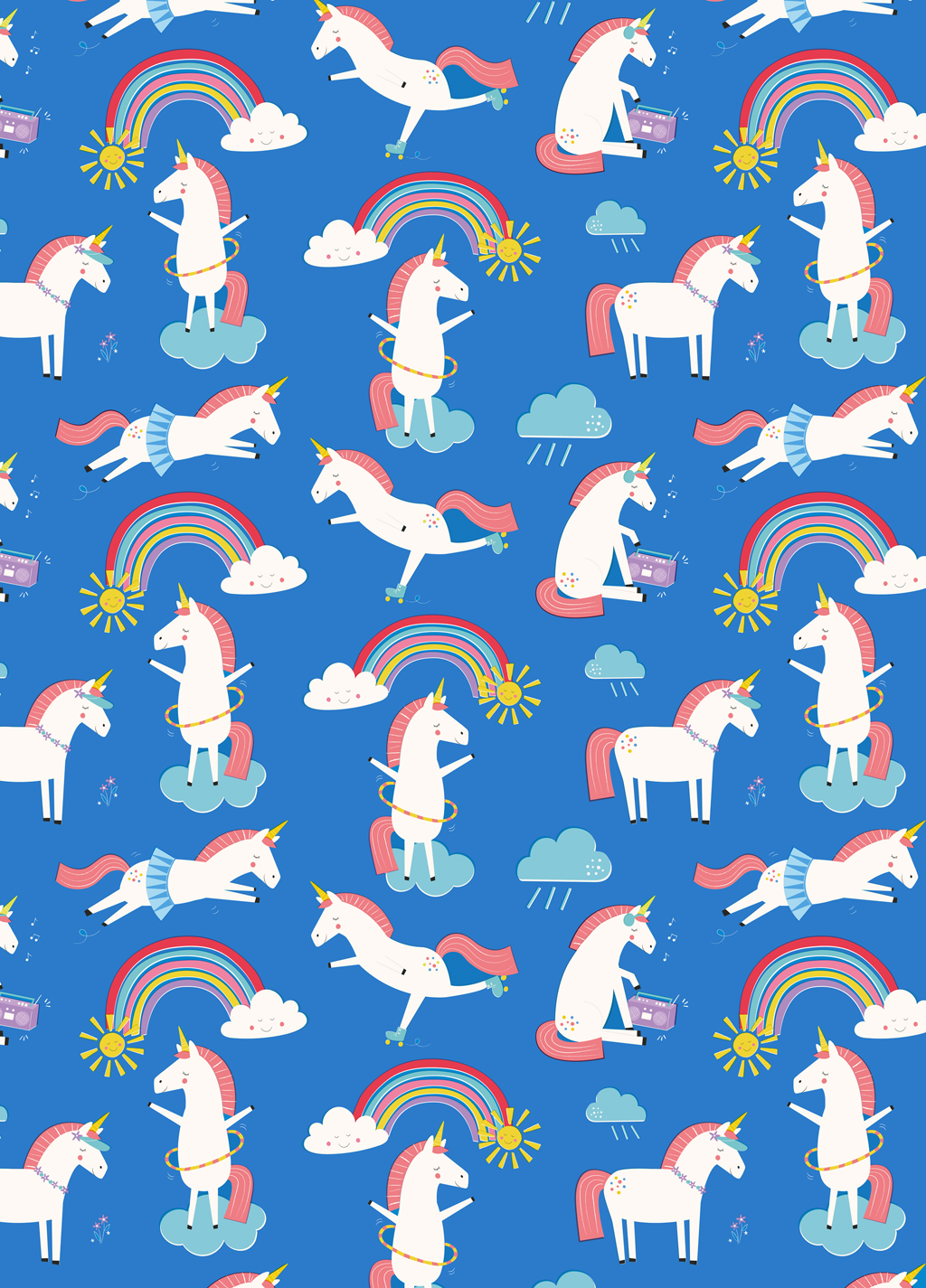 magical-unicorn-wrapping-paper-5-sheets-rex-london-dotcomgiftshop