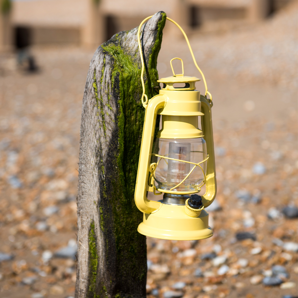 Yellow L.e.d Battery Powered Hurricane Lamp | Rex London (dotcomgiftshop)